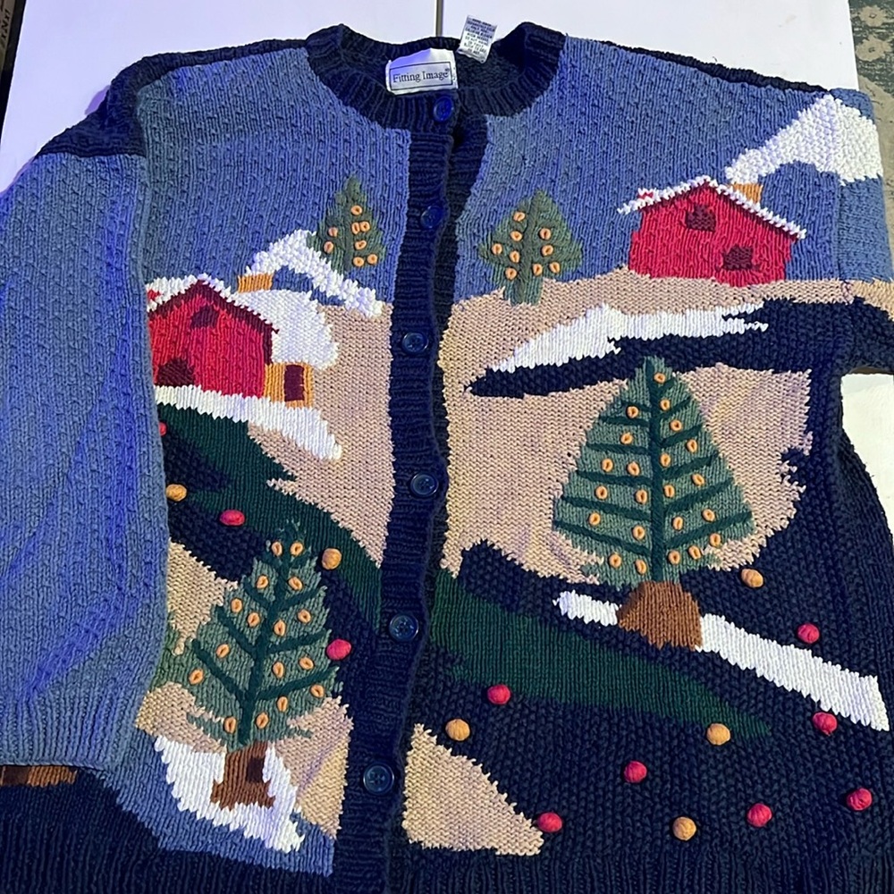 Vintage fitting image cardigan women’s size 18/20